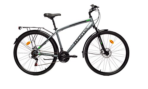 Moma Bikes Bicicleta Trekking SHIMANO 21 vel. Aluminio, ruedas de 28